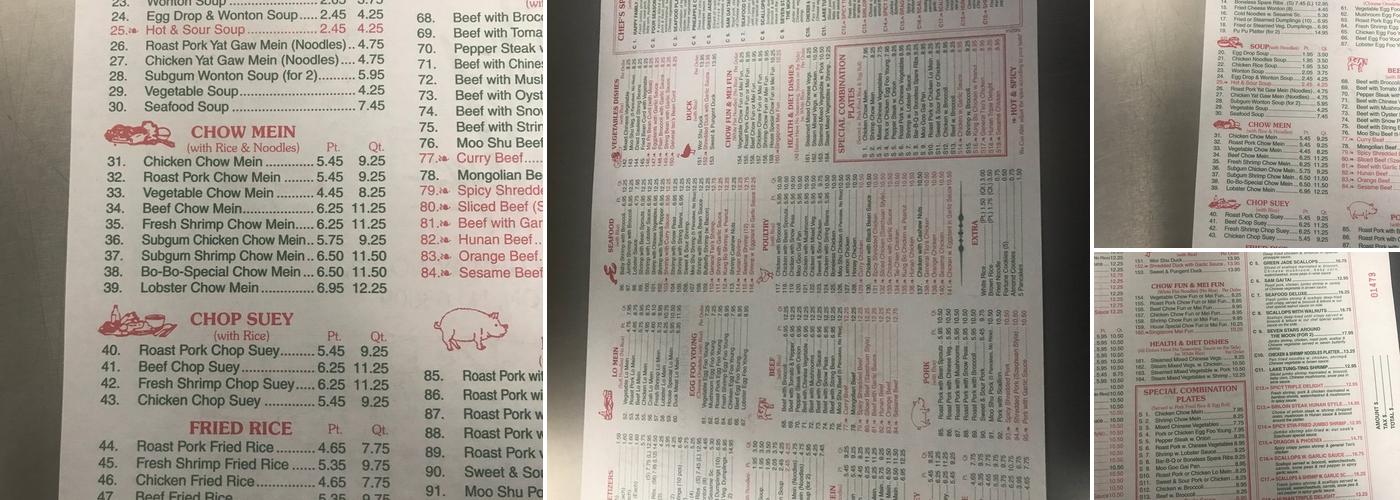 Lee’s Kitchen Menu