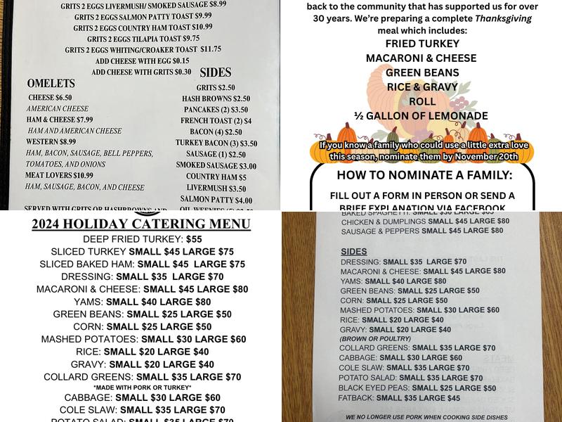 Mully's Menu