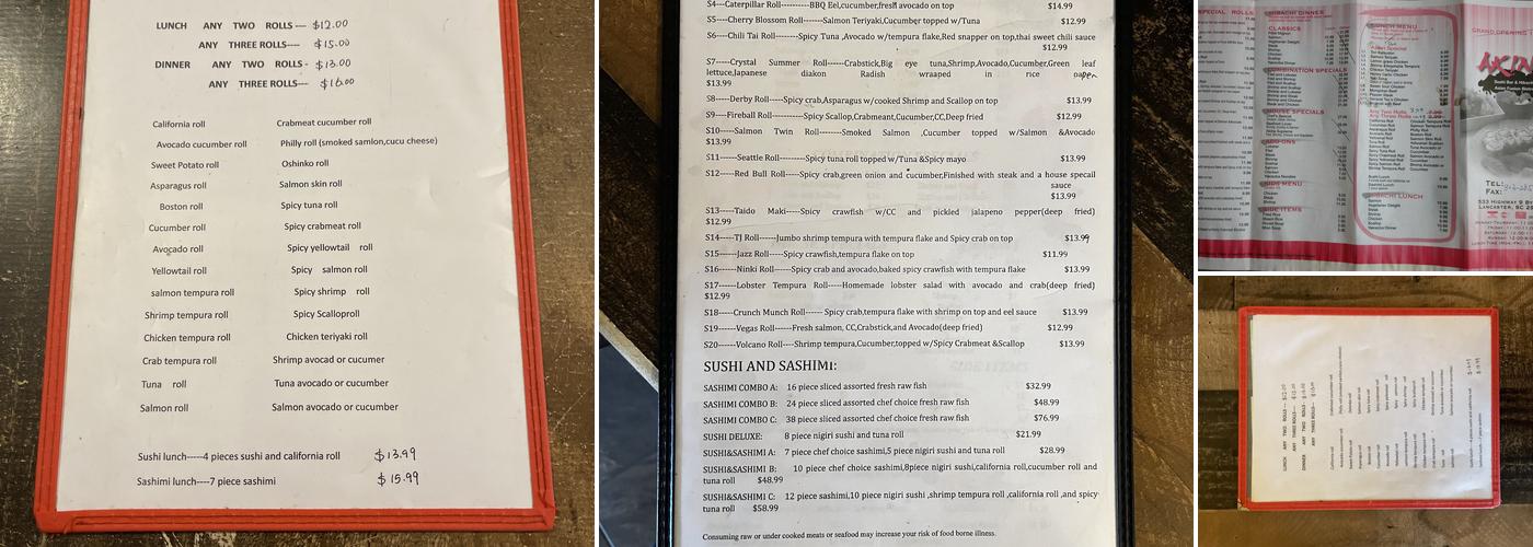 Akina Menu