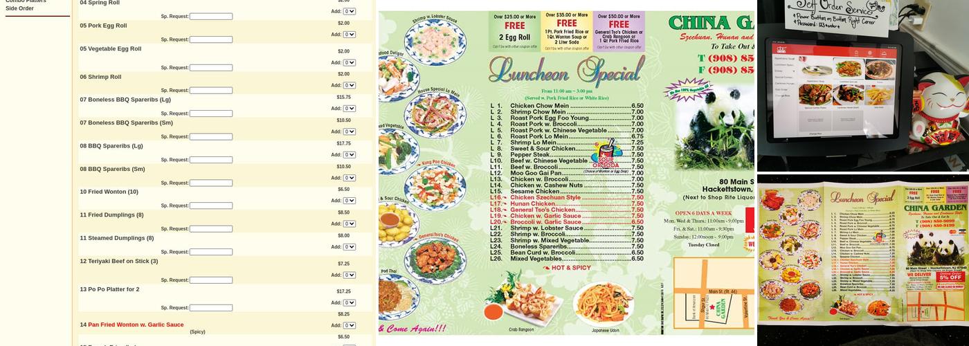 China Garden Menu