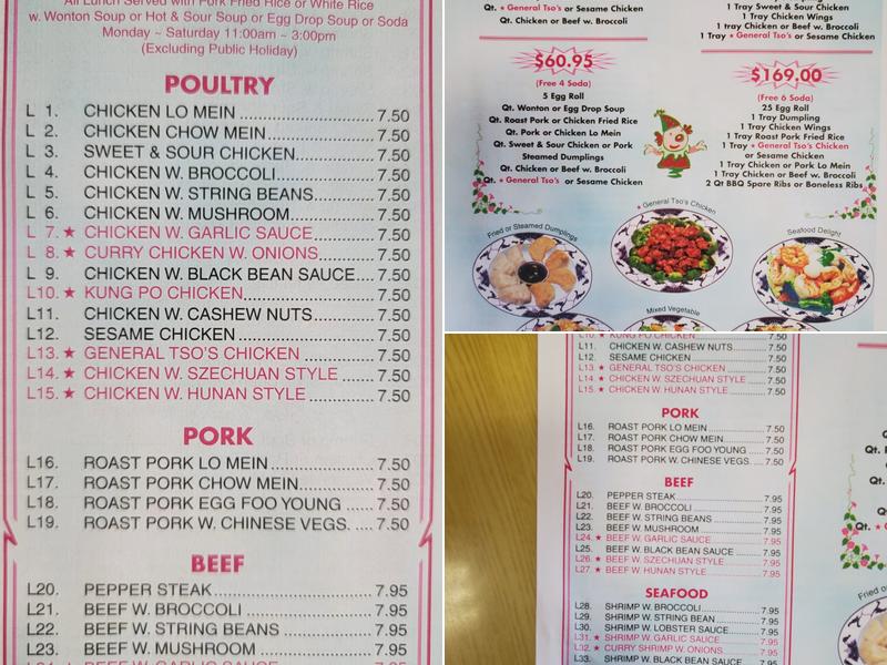 Dong's Chinese Express Menu