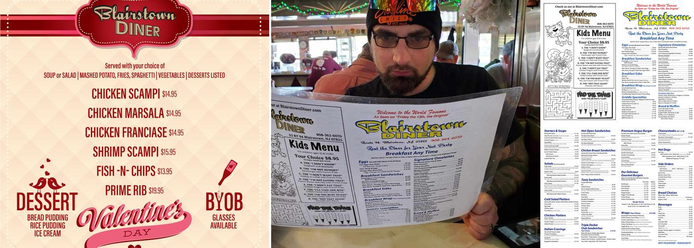 Blairstown Diner Menu
