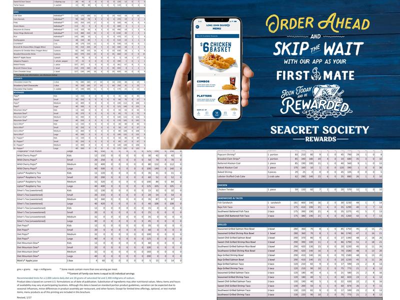 Long John Silver's Menu
