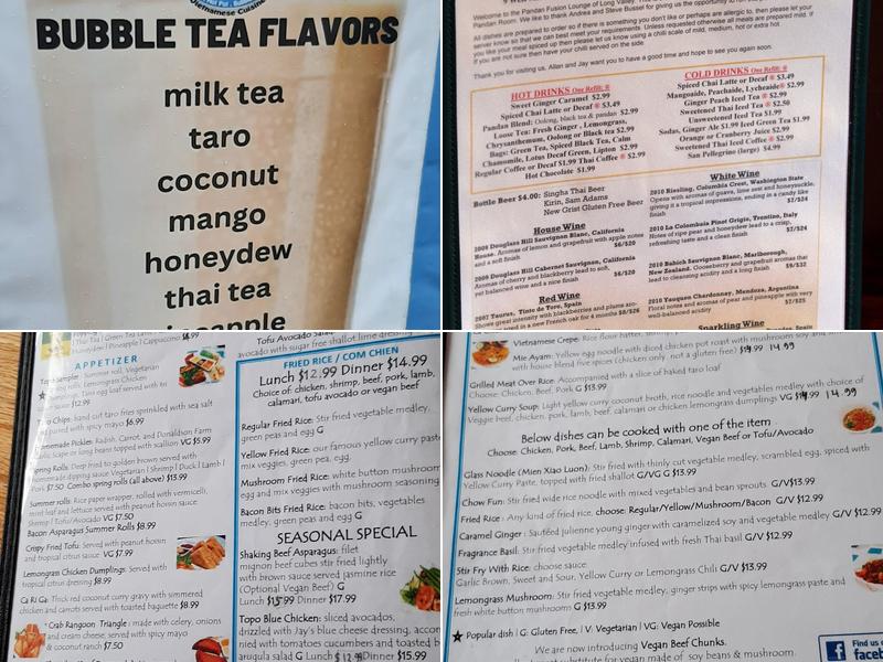 Topo Vietnamese Restaurant Menu