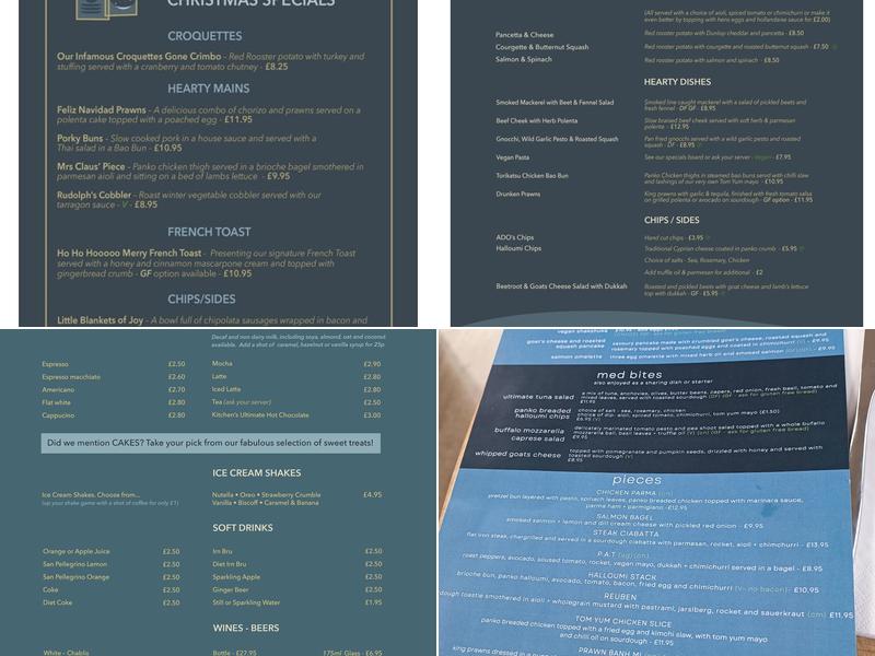 The Kitchen Window Killearn Menu