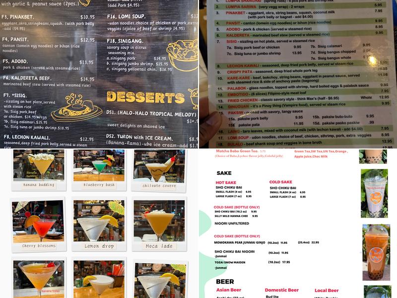 Joel's Asian Grill Menu