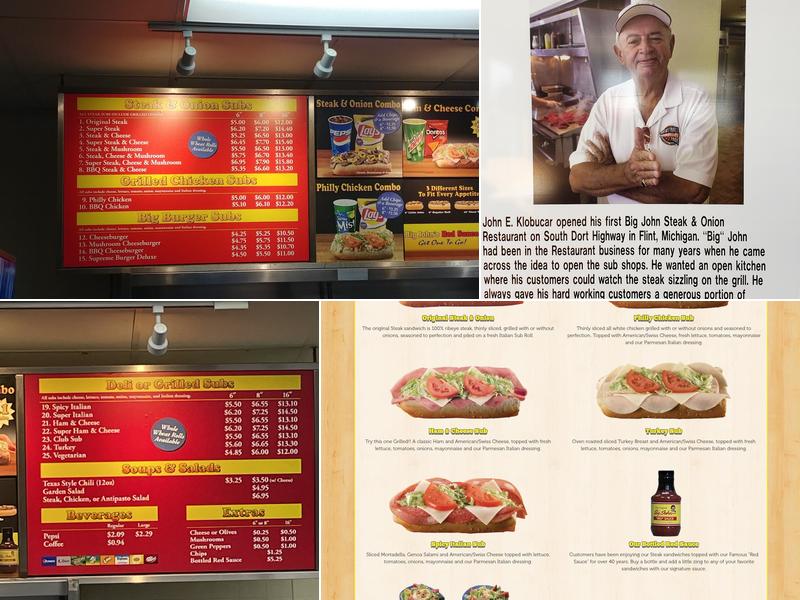 Big John Steak & Onion Menu