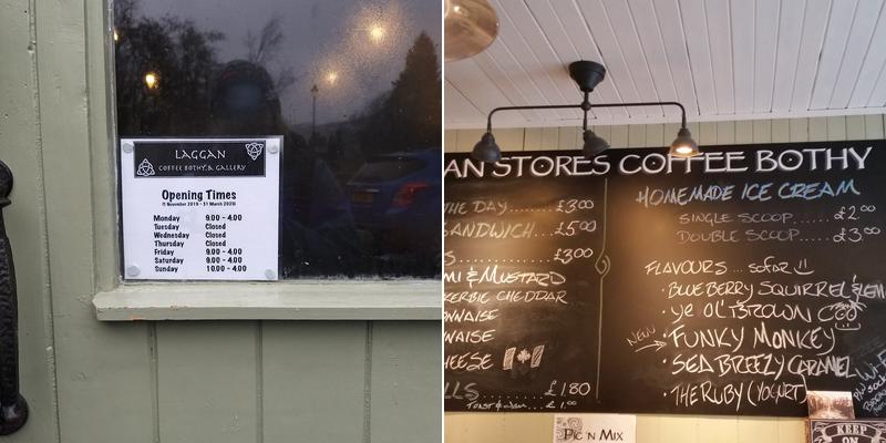 Laggan Stores Coffee Bothy & Gallery Menu