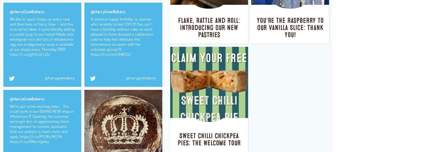 Harry Gow Bakery - Alness Menu