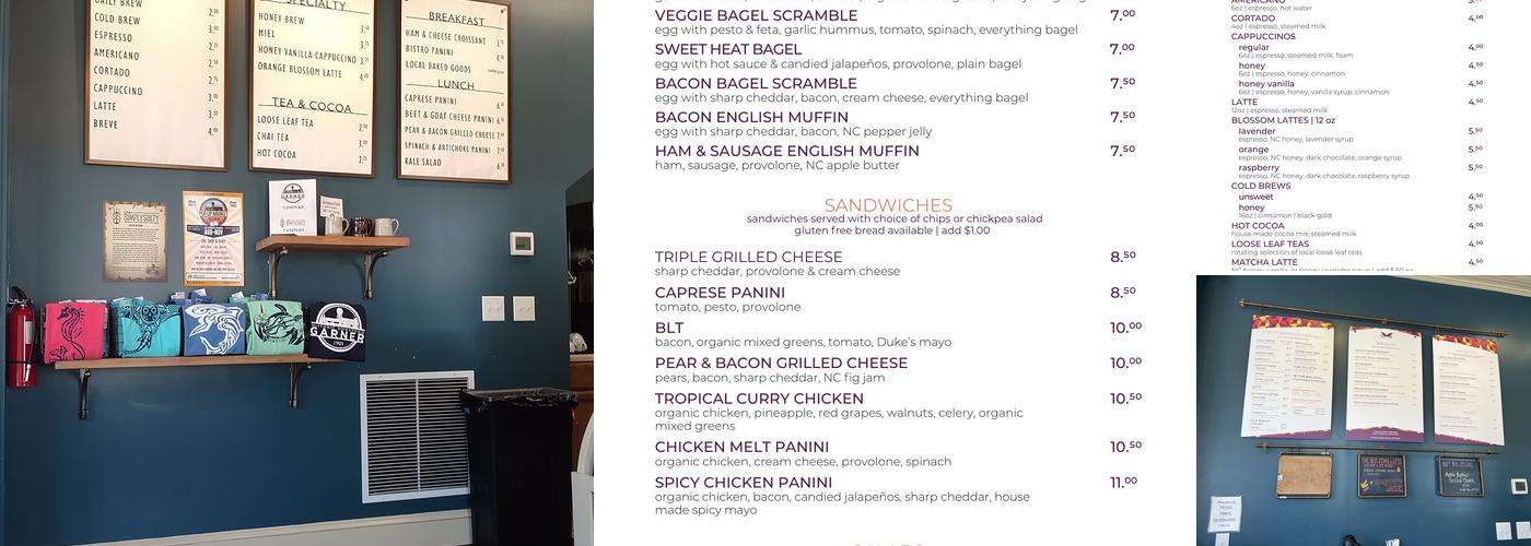 Full Bloom Coffee Roasters Menu