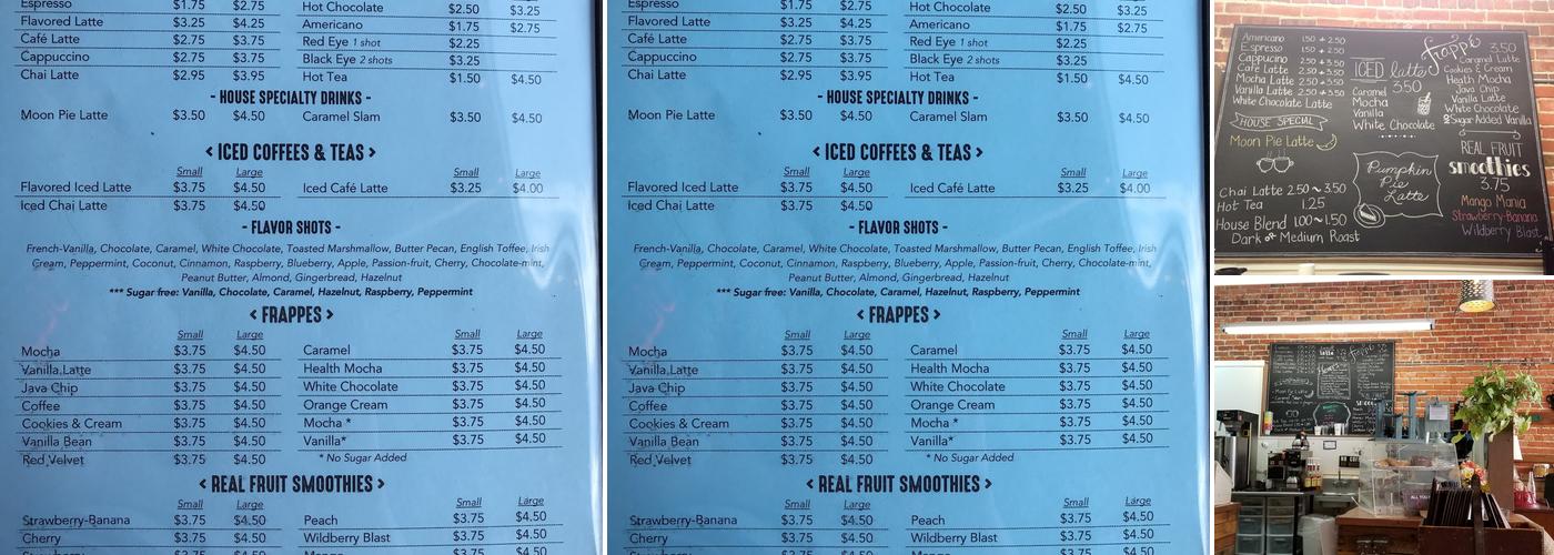 Cornerstone Cafe & Coffee Menu