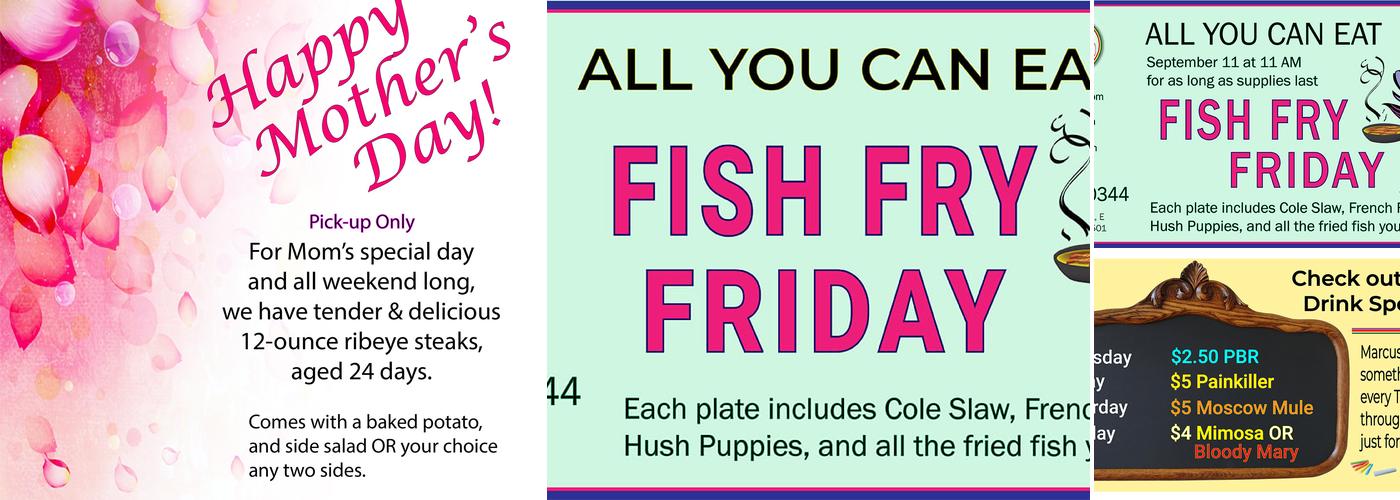 Good Times Cafe Menu