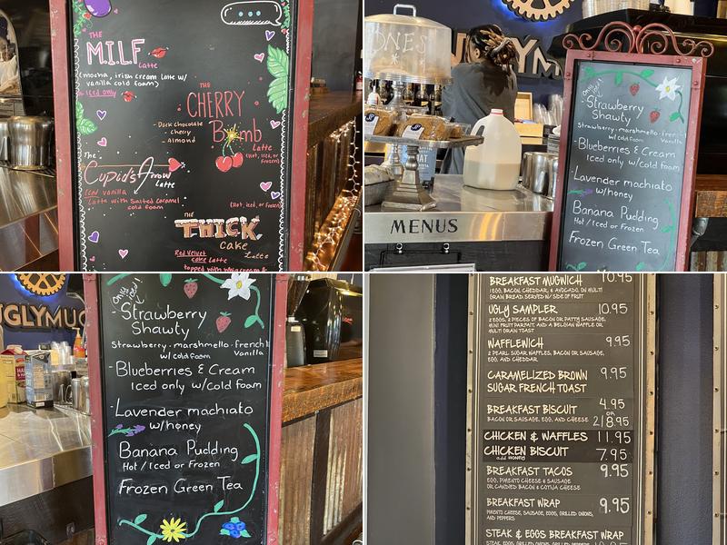 Ugly Mug Bean & Brew Menu
