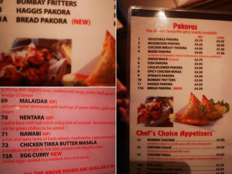 Saffron Indian Menu
