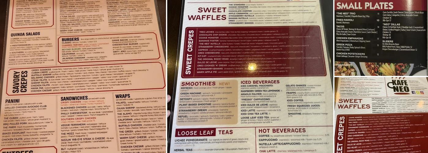 Kafe Neo Menu