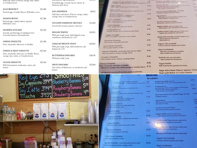 Bluestone Coffee Co Menu