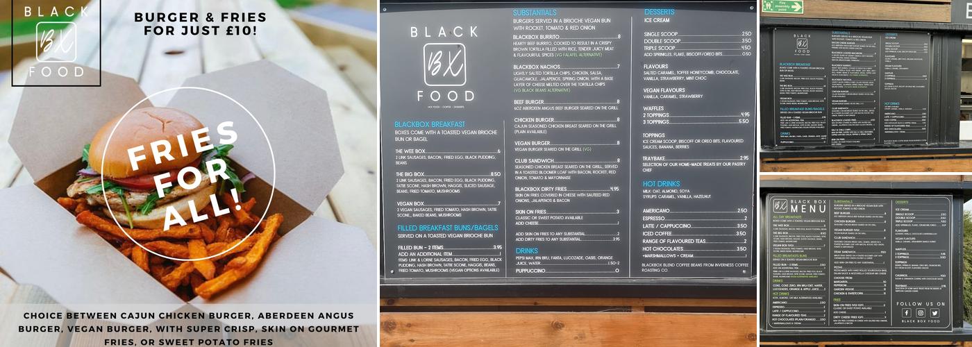 Black BX Food Menu