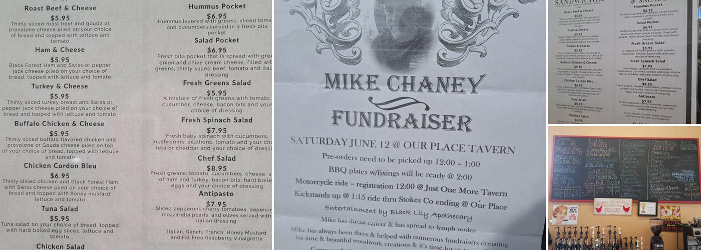 Oma's Coffee Shop Menu