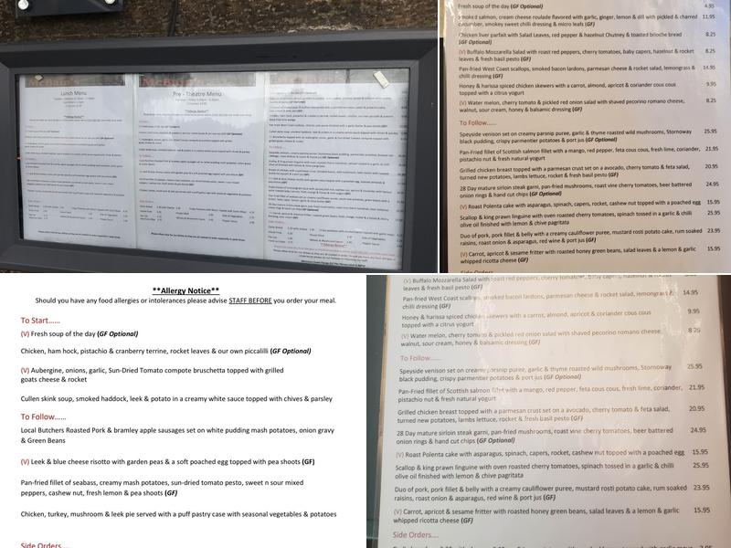 McBain’s by the River Menu