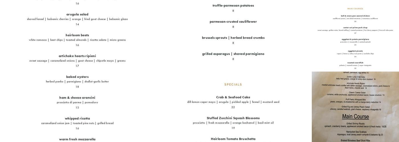 Corso 98 Menu