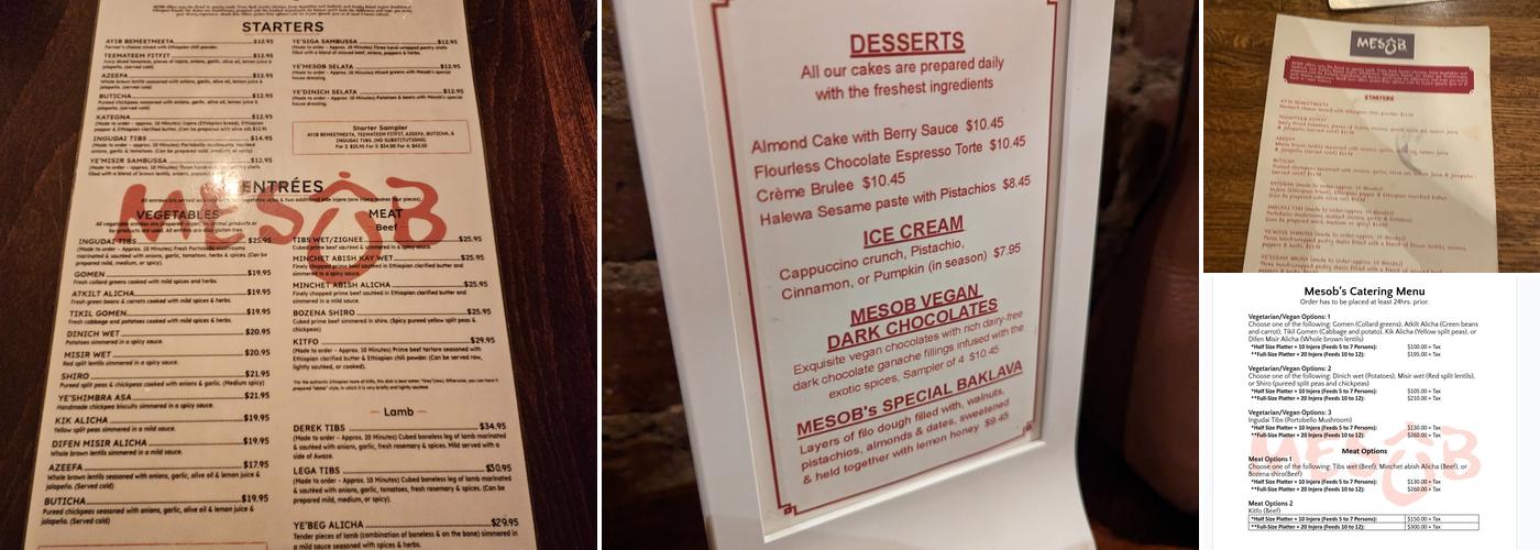 Mesob Menu