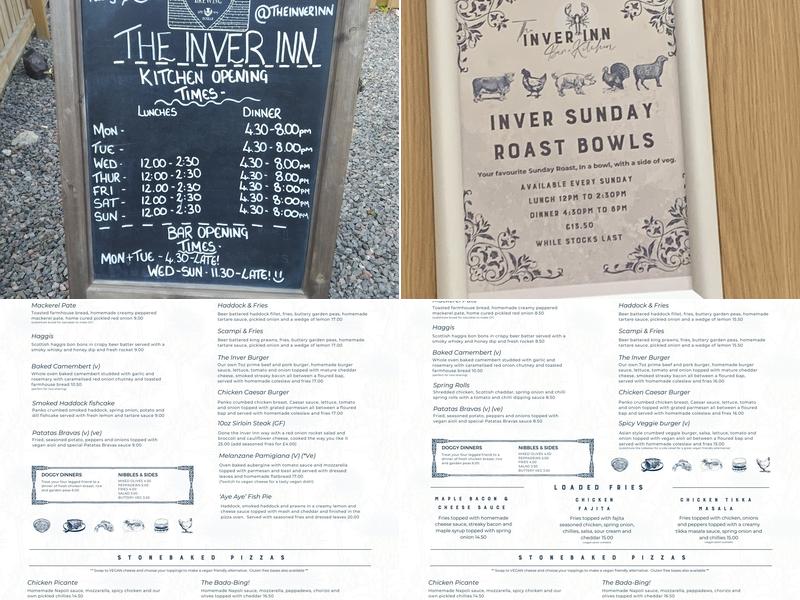 The Inver Inn Menu