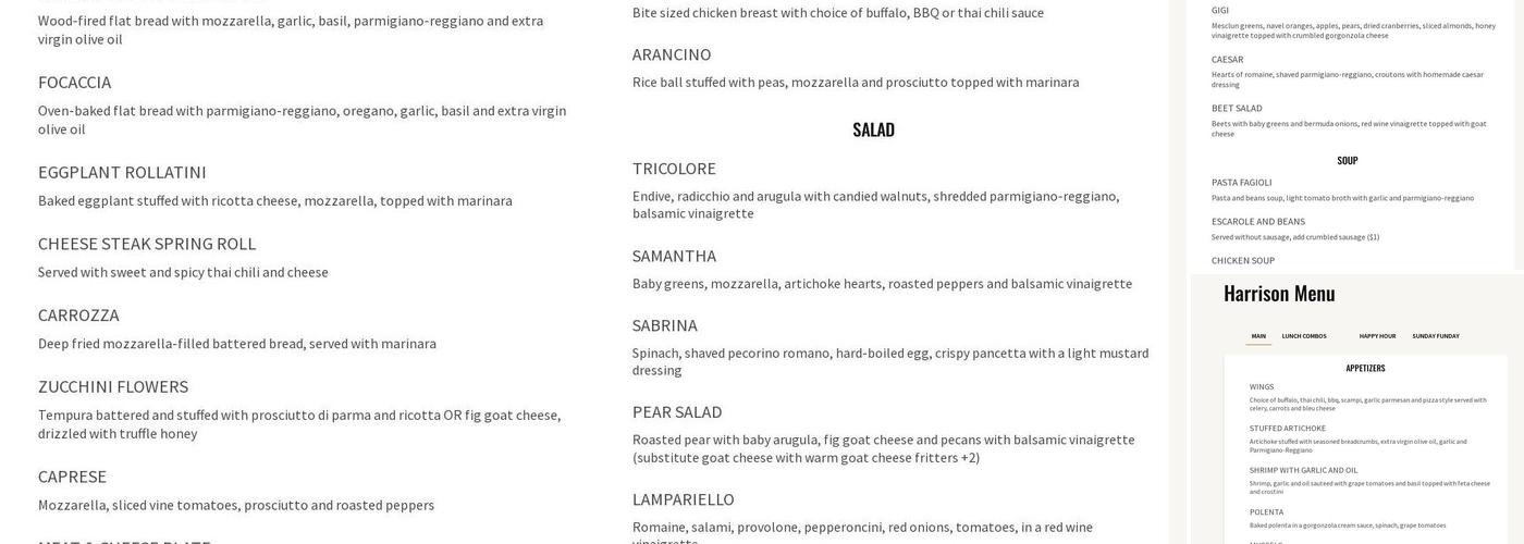 Ah' Pizz - Montclair Menu