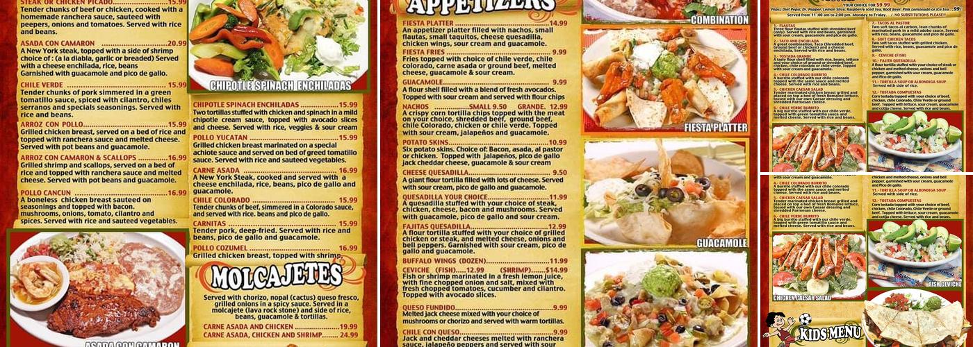 El Patio Mexican Grill Menu