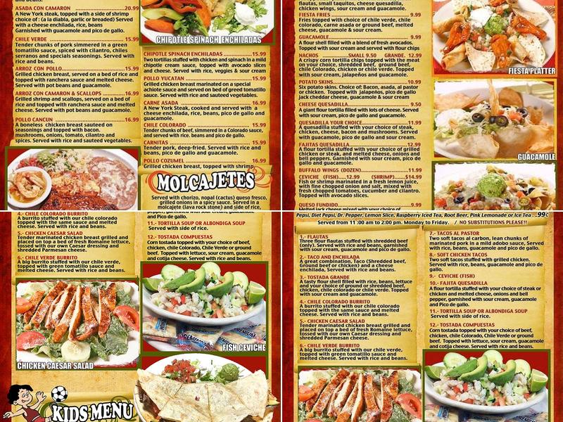 El Patio Mexican Grill Menu