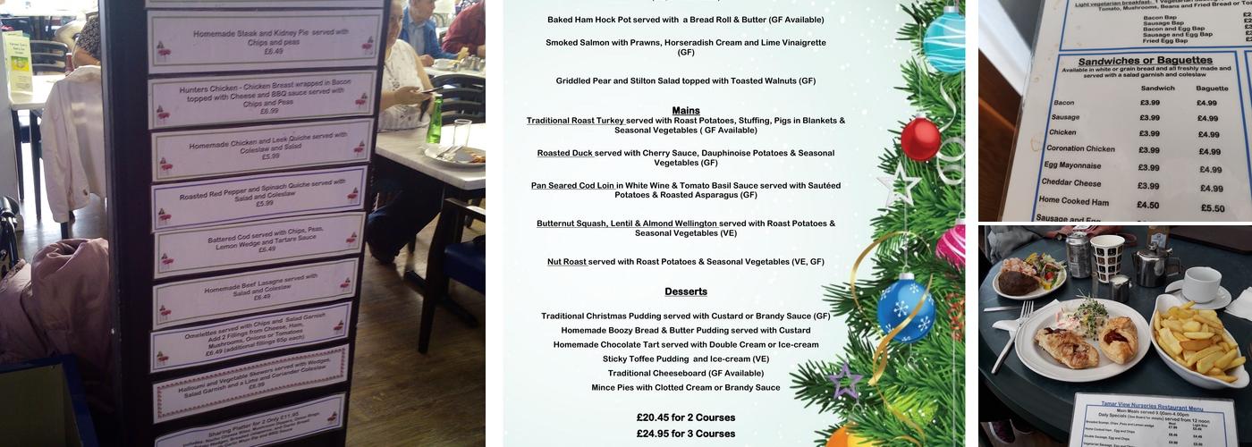 Tamar View Restaurant Menu