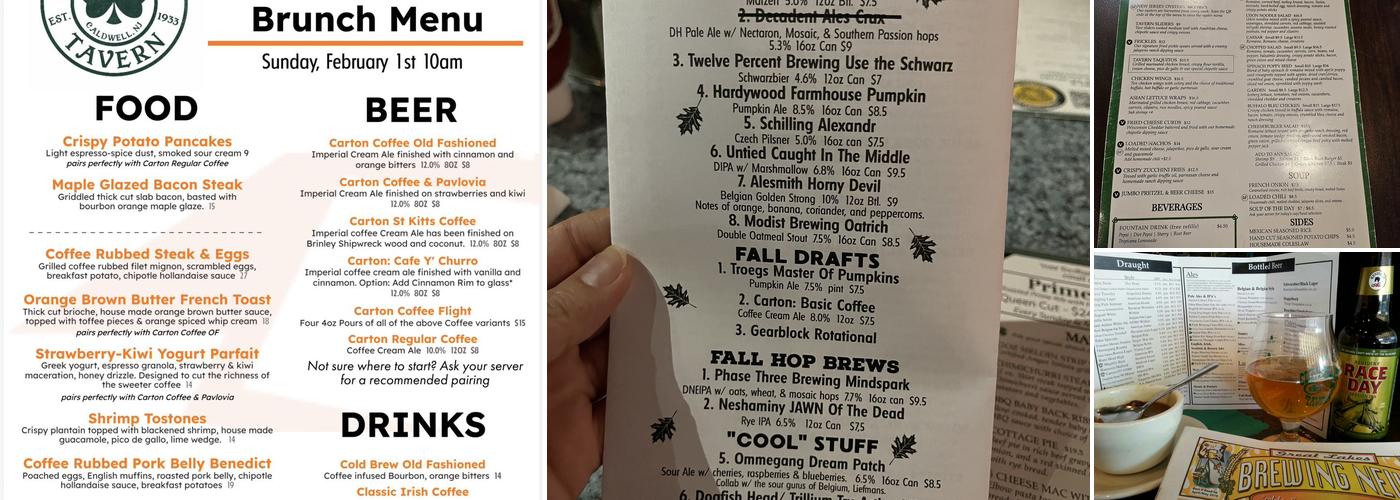 Cloverleaf Tavern Menu