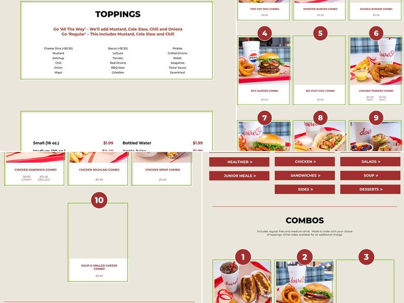 Dairi-O of Stanleyville Menu