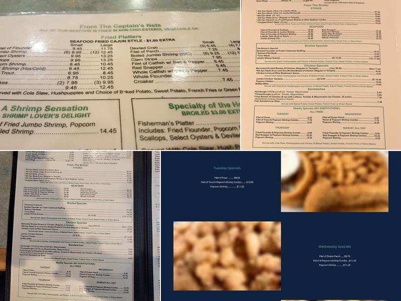 Coronet Seafood Restaurant Menu