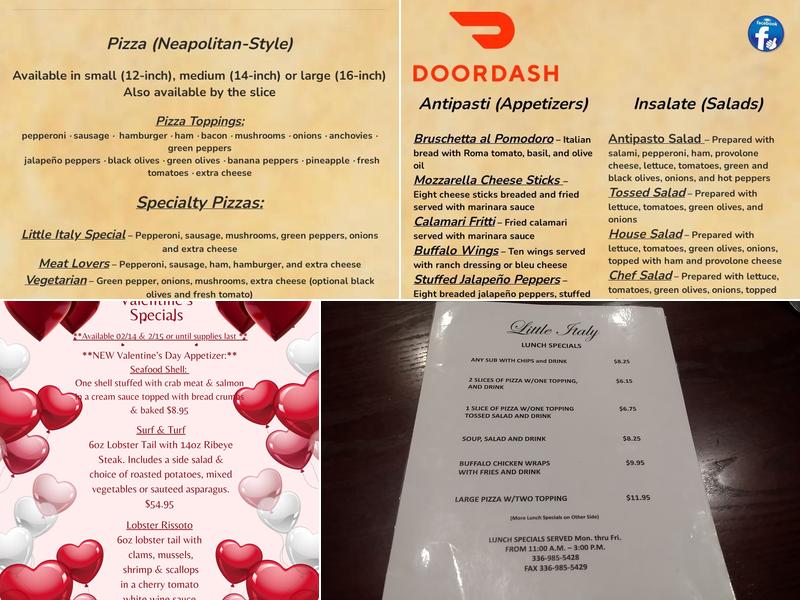 Little Italy Pizza & Italian Restaurant Menu