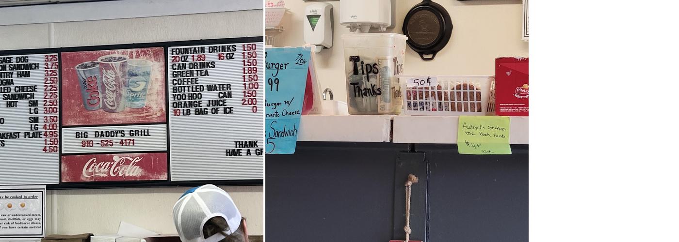 Big Daddy's Grill Inc Menu