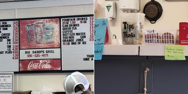 Big Daddy's Grill Inc Menu