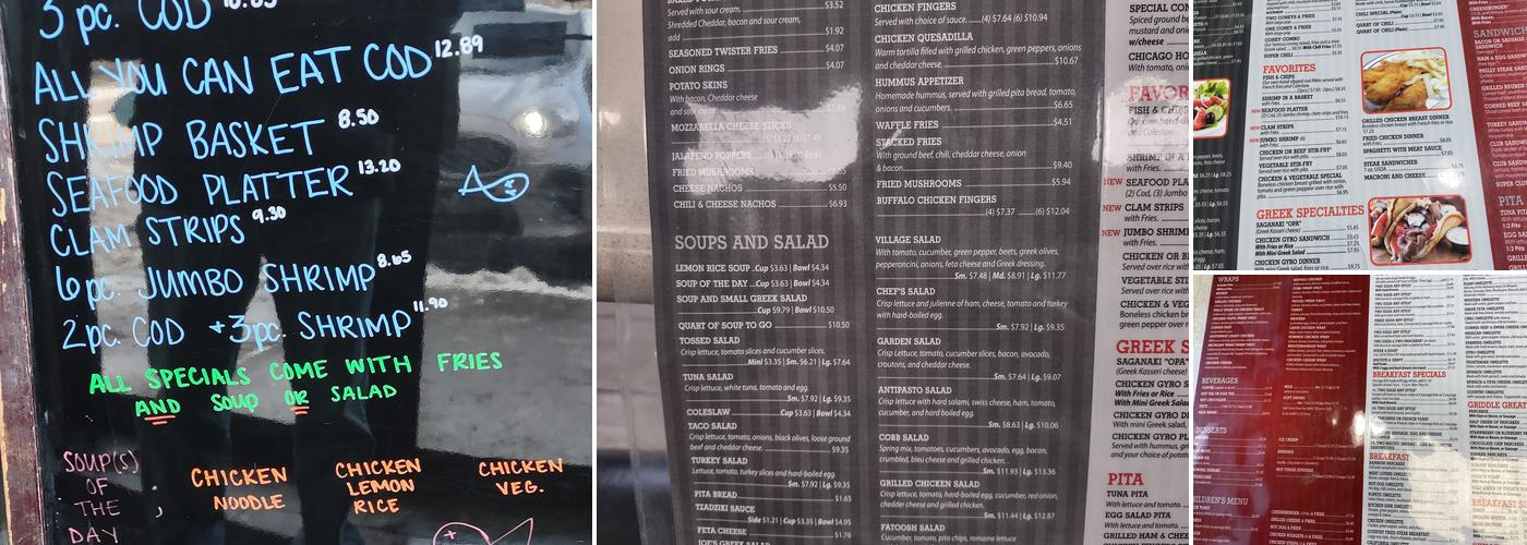 Joe’s Coney Island Menu