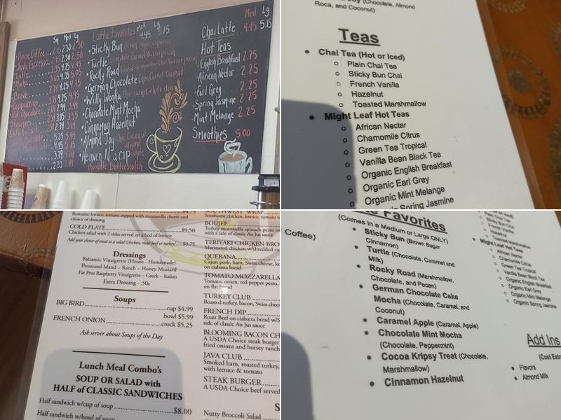 Kathy's Java Express Menu