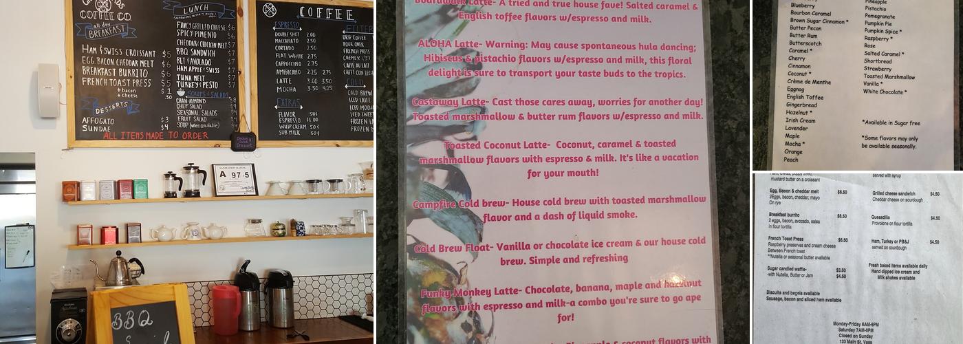 Crossroads Coffee Co. Menu
