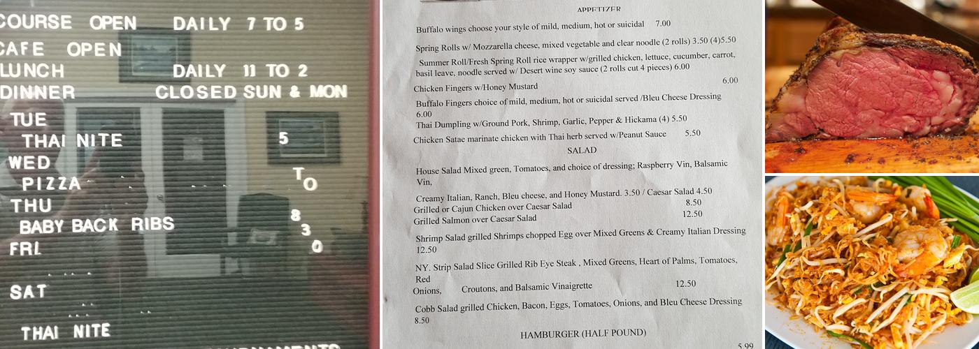 Whispering Woods Cafe Menu