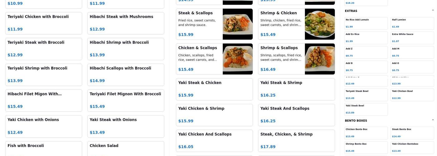 Sarkus express Menu
