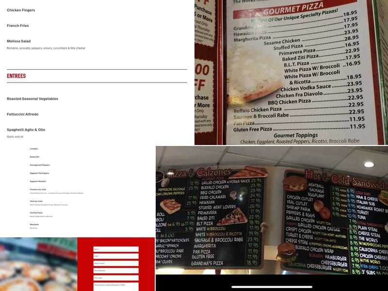 Manville Pizza & Restaurant Est 1969 Menu