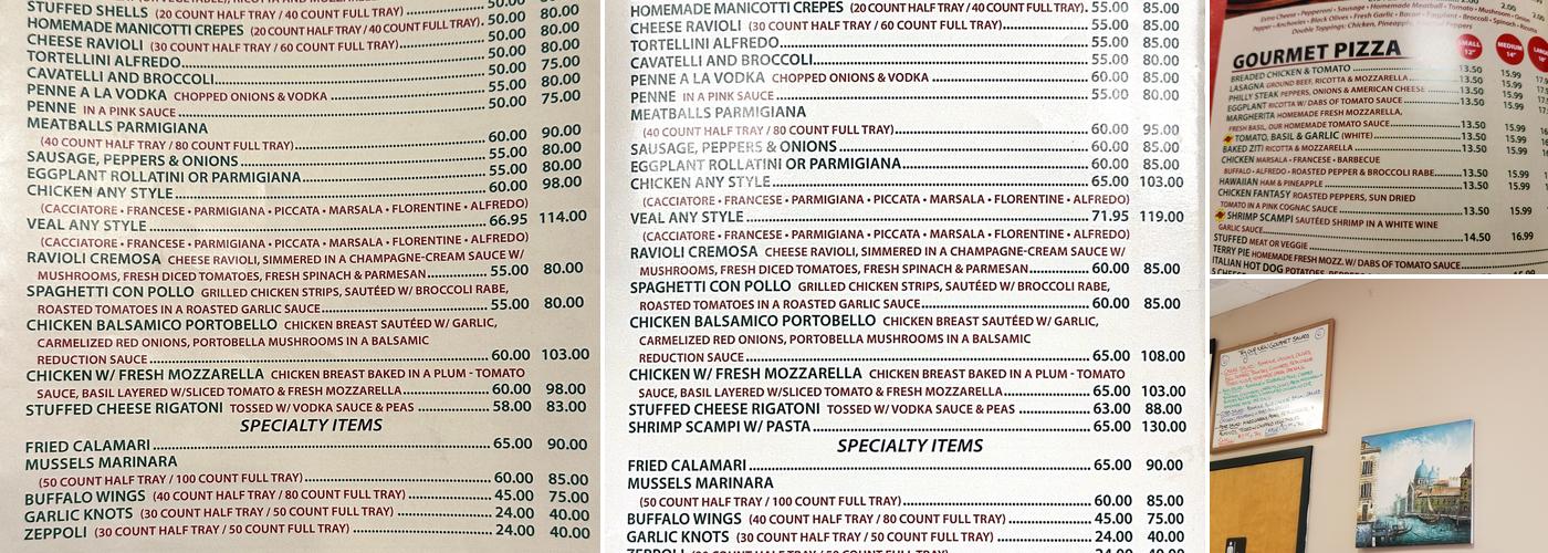 Vinnie's Pizza & Pasta Menu