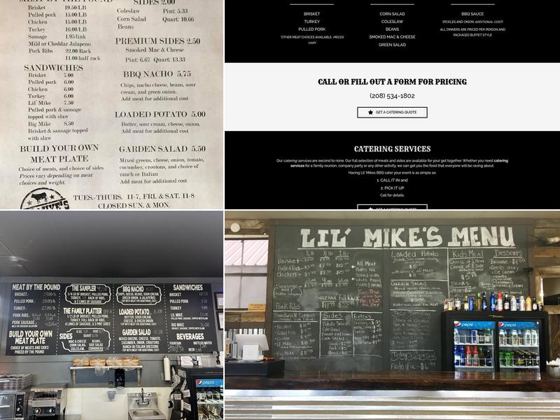 Lil' Mike's Bar-B-Que Menu