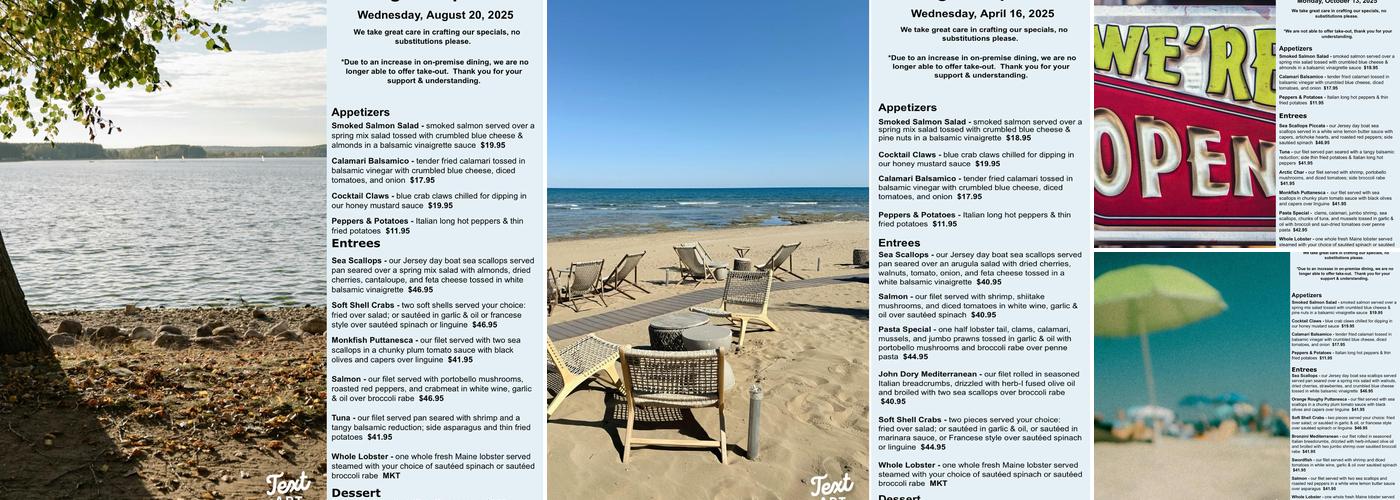 Uncle Vinnie's Clam Bar Menu