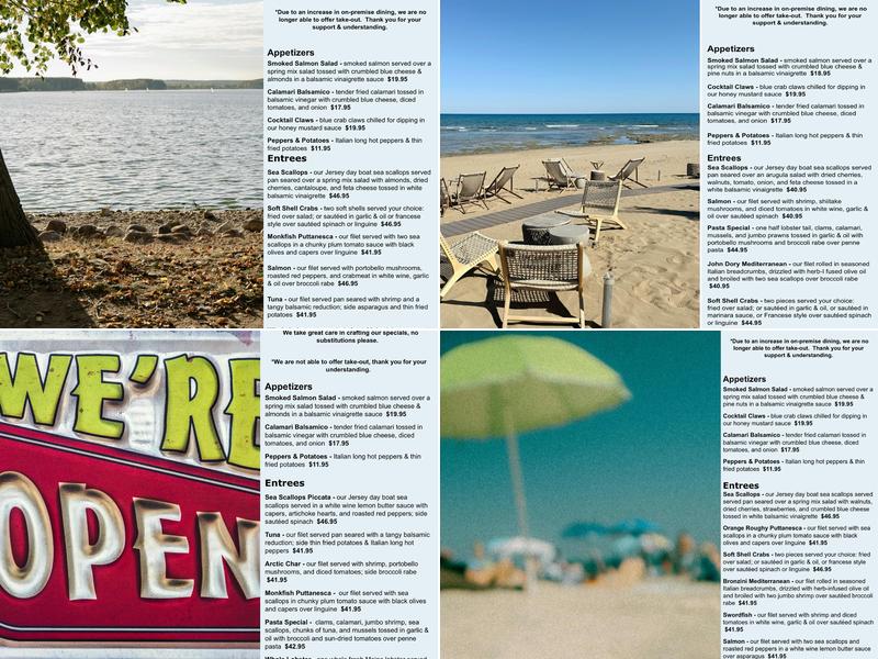 Uncle Vinnie's Clam Bar Menu