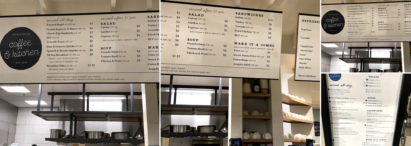 Coffee & Kitchen Menu