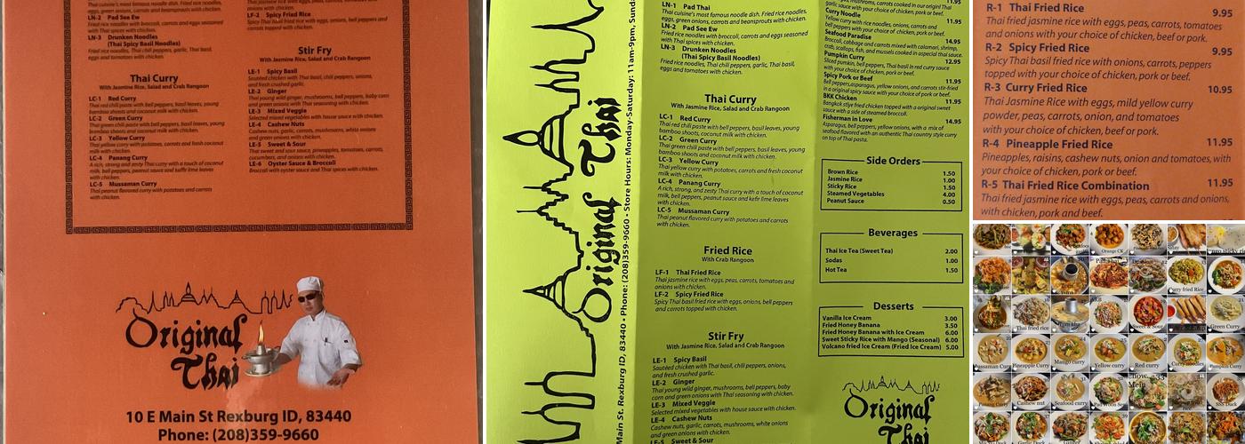 Original Thai Menu