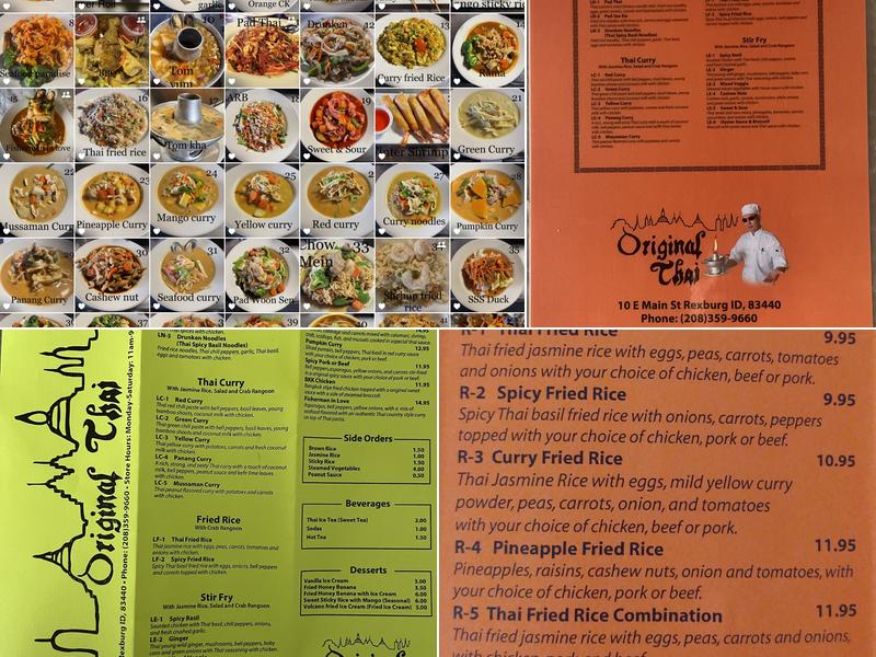 Original Thai Menu