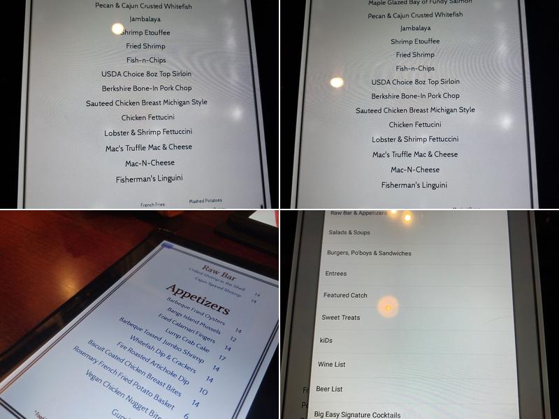 Mac's Acadian Seafood Shack Menu